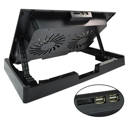 Refroidisseur PC portable AABCOOLING NC80, 2×125 mm