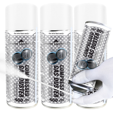3x AABCOOLING Home&Office Compressed Gas Duster 400ml – sprężone powietrze