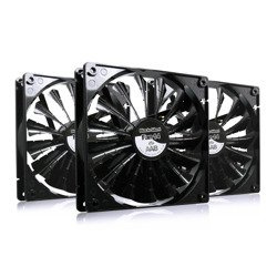 3x Ventilator 140 mm AABCOOLING Black Silent Fan 14