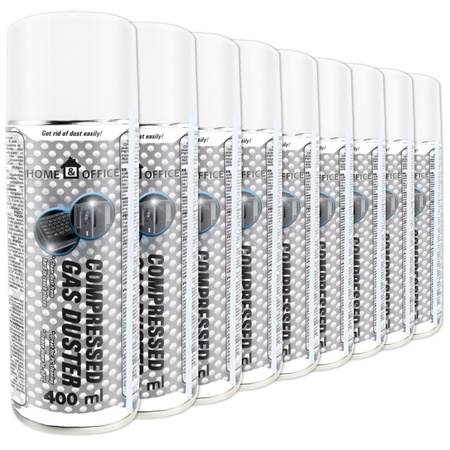 9x Compressed Air Duster AABCOOLING Home&Office 400 ml