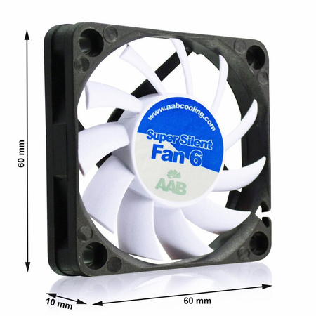 AABCOOLING Super Silent Fan 6 – lydsvag blæser 60 mm
