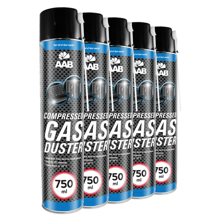 5x AABCOOLING Compressed gas duster 750ml – bombe à air sec