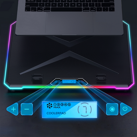 Klēpjdatora dzesēšanas paliktnis AABCOOLING Quantum RGB
