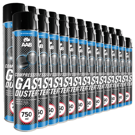 24x AABCOOLING Compressed gas duster 750ml – Druckluftspray