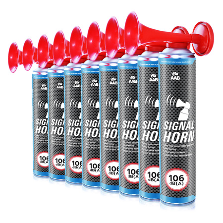 8x AAB Signal Horn 75g – trombetta da stadio