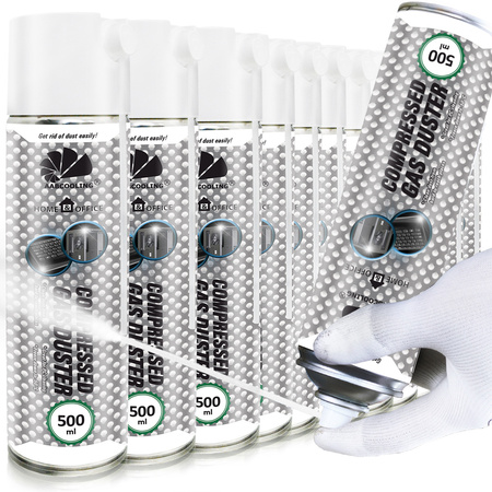12x Сгъстен въздух AABCOOLING Home&Office 500 ml